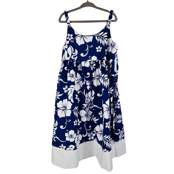Aloha Republic Floral Hawaiian Hybiscus Sleeveless Girls Dress 4T - Picture 1 of 3